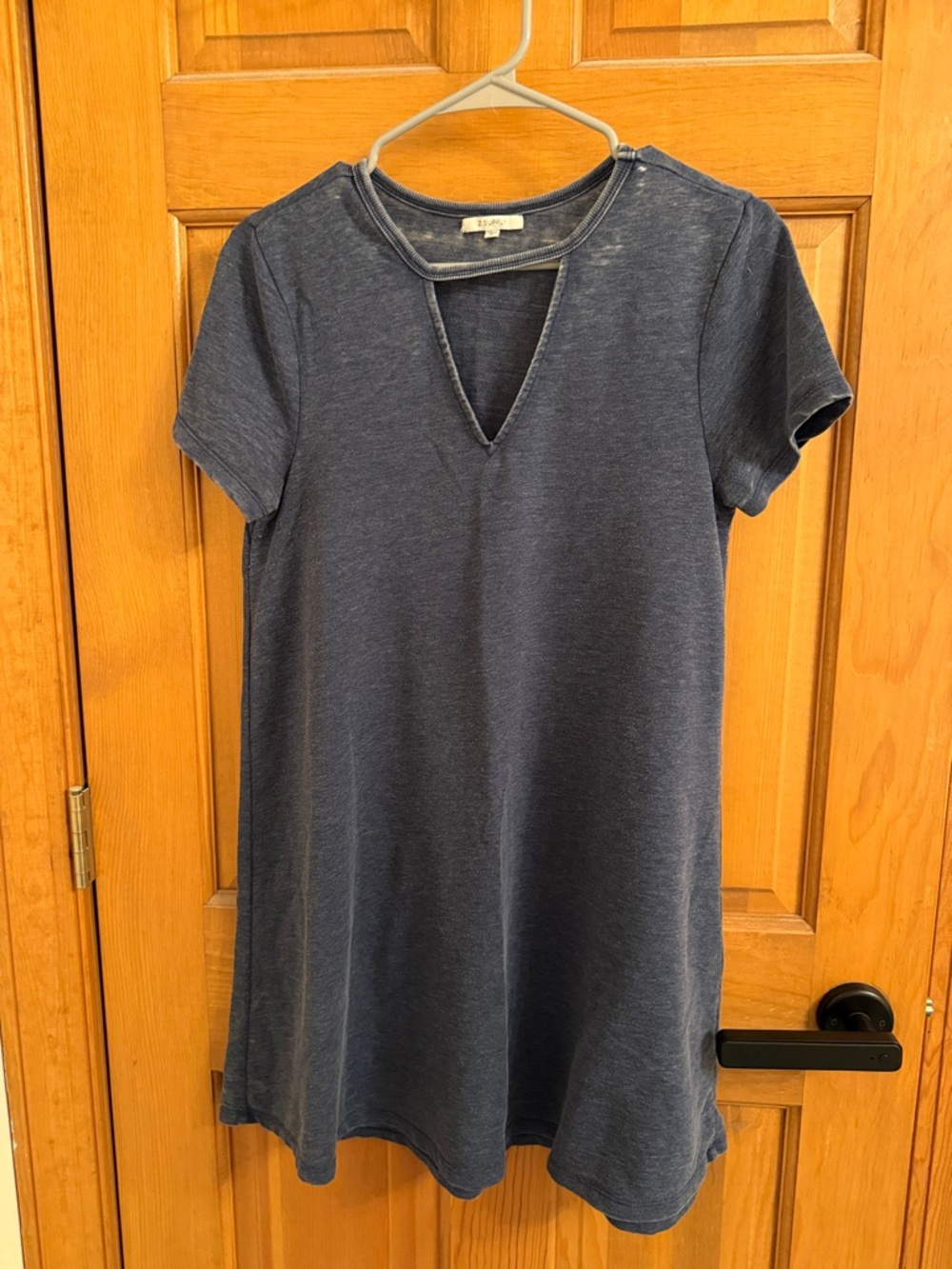 Women's Short Sleeve Navy Casual Dress